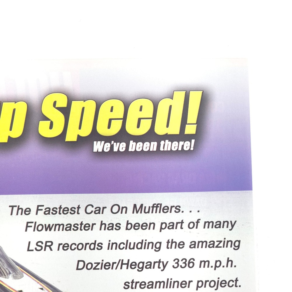 Flowmaster Print Ad 2008 Warp Speed Dozier Hegarty LSR Dragster Mopar PPG Racing - Picture 3 of 6